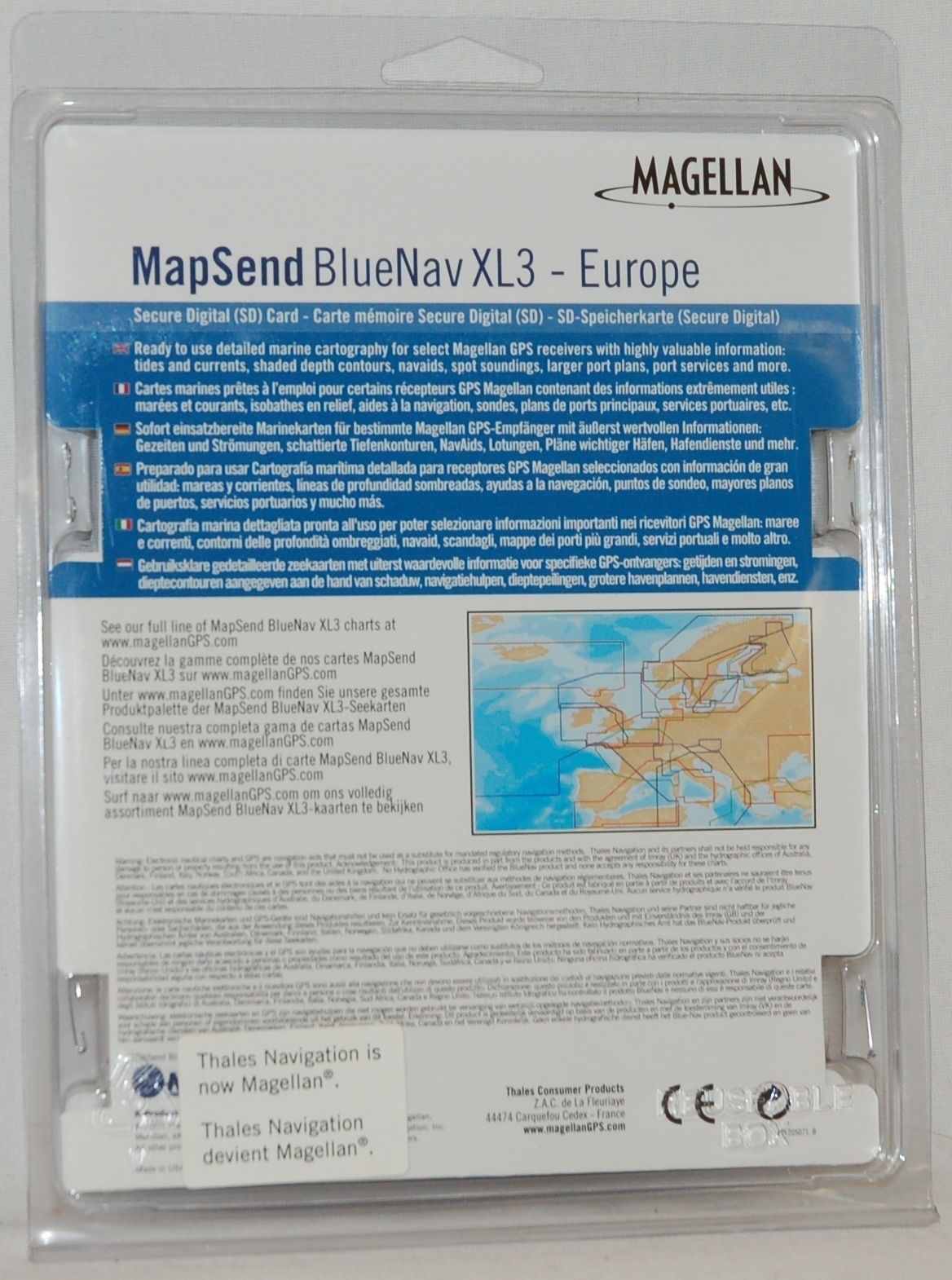 NEW Magellan MapSend BlueNav Europe Maps XL3 SOUTH BALTIC SD Card Meridian Gold 