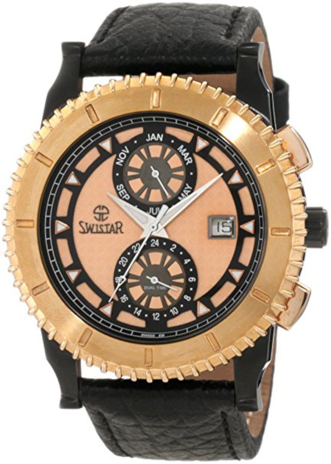 NEW Swistar 3319-6M Mens Analog Swiss 